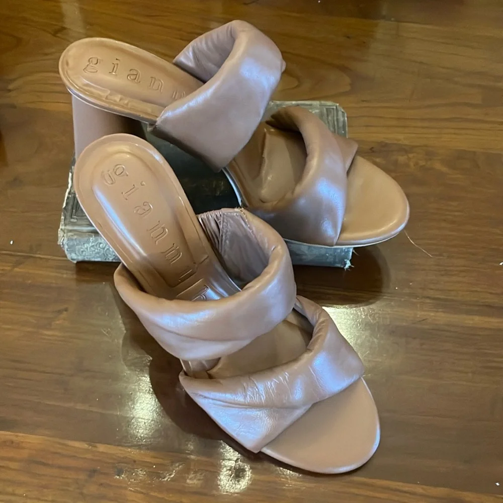Gianni Bini Brown Women's Heeled Sandals